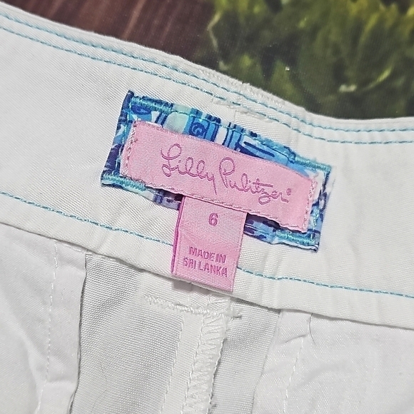 Lilly Pulitzer Resort Fit White Shorts Size 6 - Picture 2 of 6